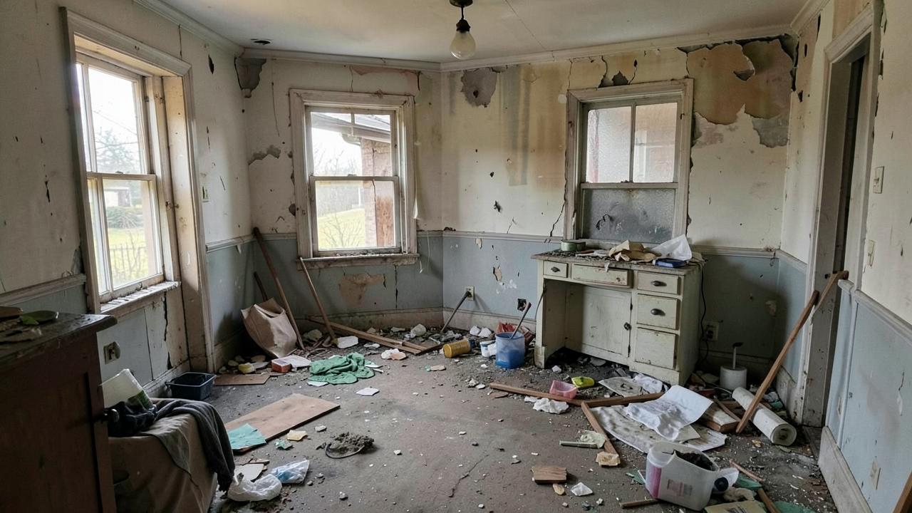 House left in bad shape after tenants move out